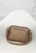 Torebka damska LUIGISANTO V6605 Beige/Taupe