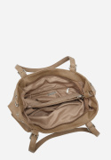 Torebka damska LUIGISANTO V0503-2 Beige/Taupe