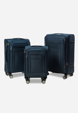 Komplet 3 walizek VADO z nylonu D.Blue