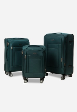 Komplet 3 walizek VADO z nylonu Green