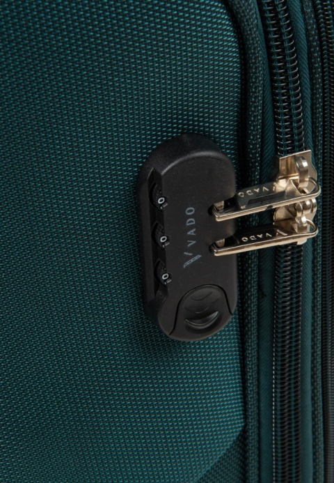 Komplet 3 walizek VADO z nylonu Green Komplet 3 walizek VADO z nylonu Green