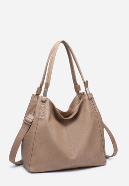 Torebka damska LUIGISANTO V6600 Beige/Taupe