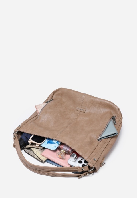 Torebka damska LUIGISANTO V8004-5 Beige/Taupe Torebka damska LUIGISANTO V8004-5 Beige/Taupe