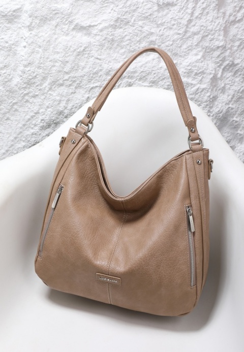 Torebka damska LUIGISANTO V8004-5 Beige/Taupe Torebka damska LUIGISANTO V8004-5 Beige/Taupe