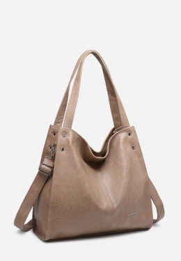Torebka damska LUIGISANTO V862 Beige/Taupe