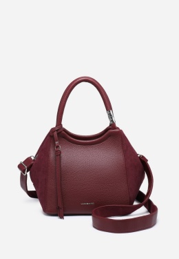 Torebka damska LUIGISANTO HS222-1 Bordo z zmaszem