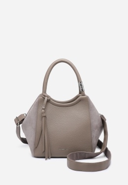 Torebka damska LUIGISANTO HS222-1 Taupe z zmaszem