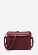 Torebka damska LUIGISANTO HS8117-Z Bordo z zamszem