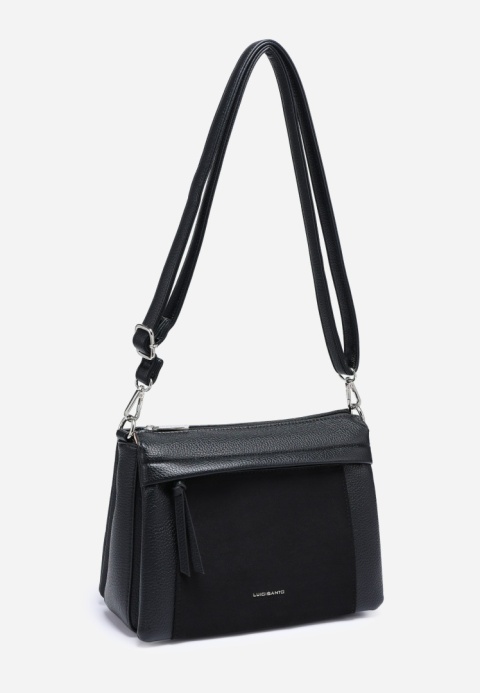 Torebka damska LUIGISANTO HS8117-Z Black z zamszem