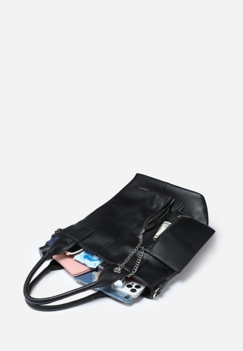Torebka damska LUIGISANTO V1401 Black Torebka damska LUIGISANTO V1401 Black