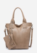 Torebka damska LUIGISANTO V1401 Beige/Taupe