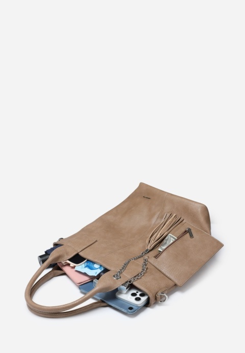 Torebka damska LUIGISANTO V1401 Beige/Taupe Torebka damska LUIGISANTO V1401 Beige/Taupe