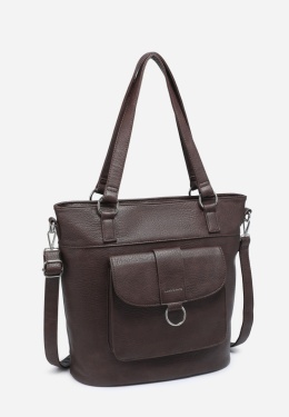Torebka damska LUIGISANTO V1441 Coffe