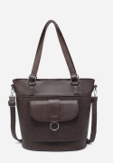 Torebka damska LUIGISANTO V1441 Coffe