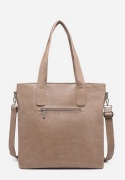 Torebka damska LUIGISANTO V6818-Z Beige/Taupe z zamszem