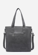 Torebka damska LUIGISANTO V6818-Z Grey z zamszem
