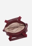 Torebka damska LUIGISANTO V6818-Z Red z zamszem