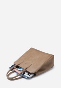 Torebka damska LUIGISANTO V8128 Beige/Taupe