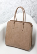 Torebka damska LUIGISANTO V8128 Beige/Taupe