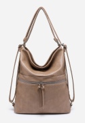 Torebka damska LUIGISANTO V8525 Beige/Taupe