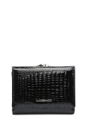 Portfel damski LUIGISANTO AE1009 czarny lakierowany