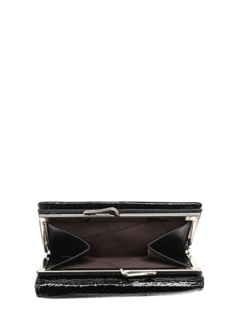 Portfel damski LUIGISANTO AE1009 czarny lakierowany