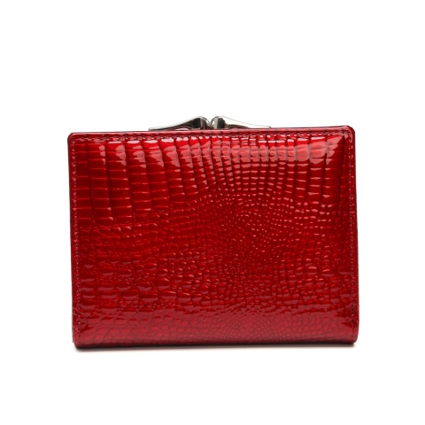Portfel damski LUIGISANTO AE1009 czerwony lakierowany