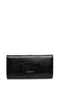 Portfel damski LUIGISANTO AE1518-1 czarny lakierowany