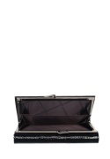 Portfel damski LUIGISANTO AE1518-1 czarny lakierowany