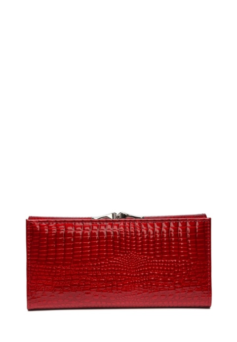 Portfel damski LUIGISANTO AE1518-1 czerwony lakierowany