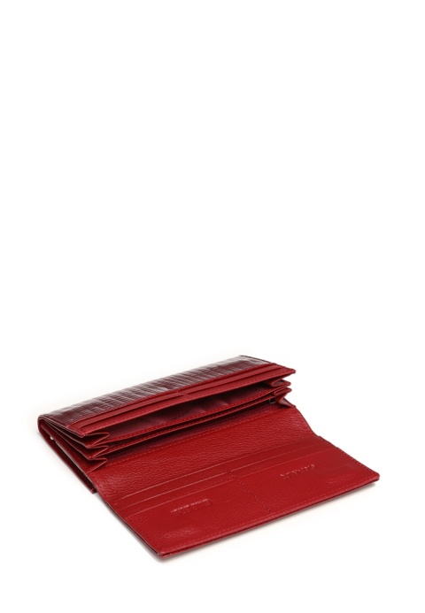 Portfel damski LUIGISANTO AE1518-1 czerwony lakierowany