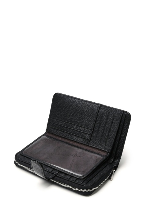 Portfel damski LUIGISANTO AE37-1 czarny lakierowany