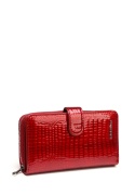 Portfel damski LUIGISANTO AE37-1 czerwony lakierowany