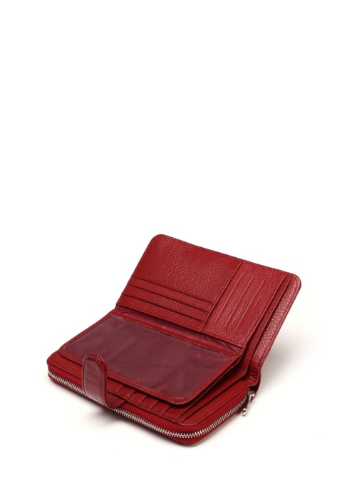 Portfel damski LUIGISANTO AE37-1 czerwony lakierowany