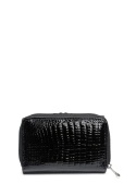 Portfel damski LUIGISANTO AE51-2 czarny lakierowany