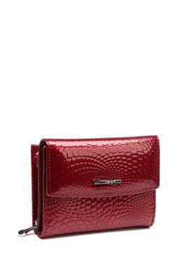 Portfel damski LUIGISANTO CE05-1 czerwony lakierowany