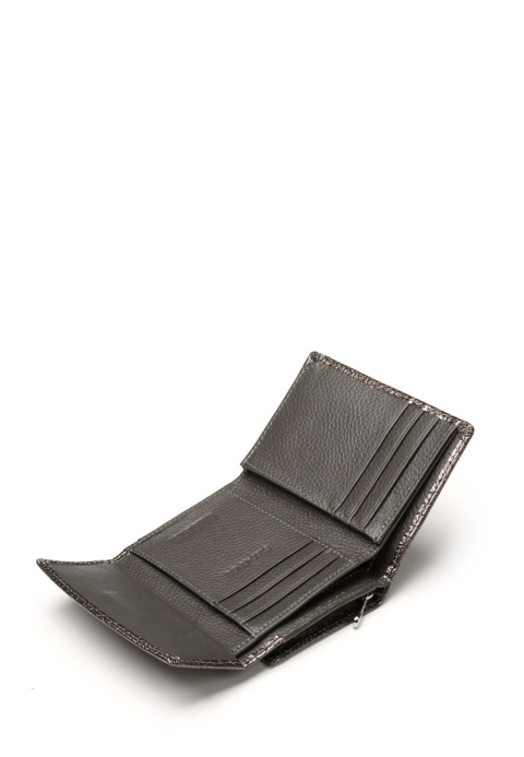 Portfel damski LUIGISANTO CE05-1 szary lakierowany