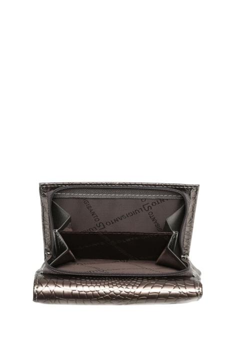 Portfel damski LUIGISANTO CE05-1 szary lakierowany