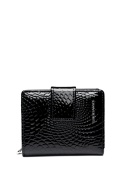 Portfel damski LUIGISANTO CE07-1 czarny lakierowany