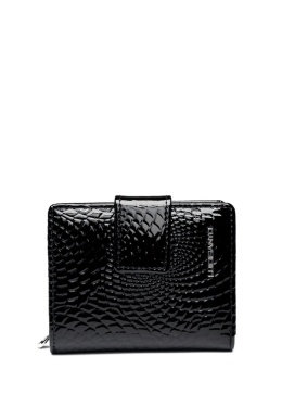 Portfel damski LUIGISANTO CE07-1 czarny lakierowany