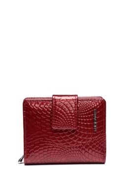 Portfel damski LUIGISANTO CE07-1 czerwony lakierowany