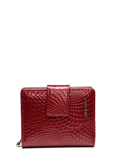 Portfel damski LUIGISANTO CE07-1 czerwony lakierowany