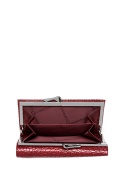 Portfel damski LUIGISANTO CE214 czerwony lakierowany
