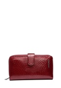 Portfel damski LUIGISANTO CE37-1 czerwony lakierowany