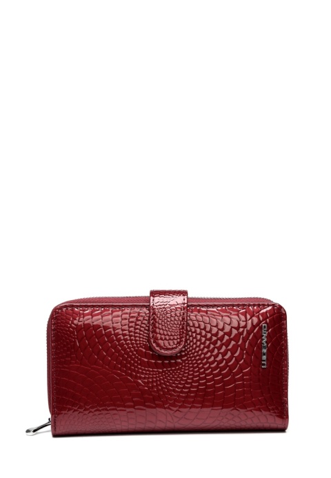 Portfel damski LUIGISANTO CE37-1 czerwony lakierowany