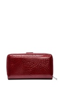 Portfel damski LUIGISANTO CE37-1 czerwony lakierowany