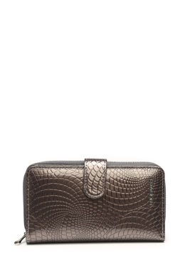 Portfel damski LUIGISANTO CE37-1 szary lakierowany