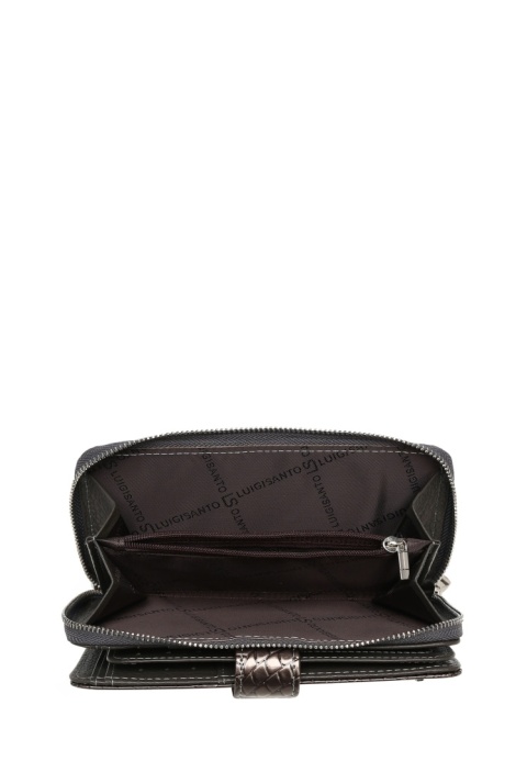 Portfel damski LUIGISANTO CE37-1 szary lakierowany