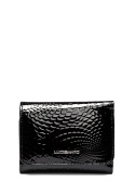 Portfel damski LUIGISANTO CE403-1 czarny lakierowany