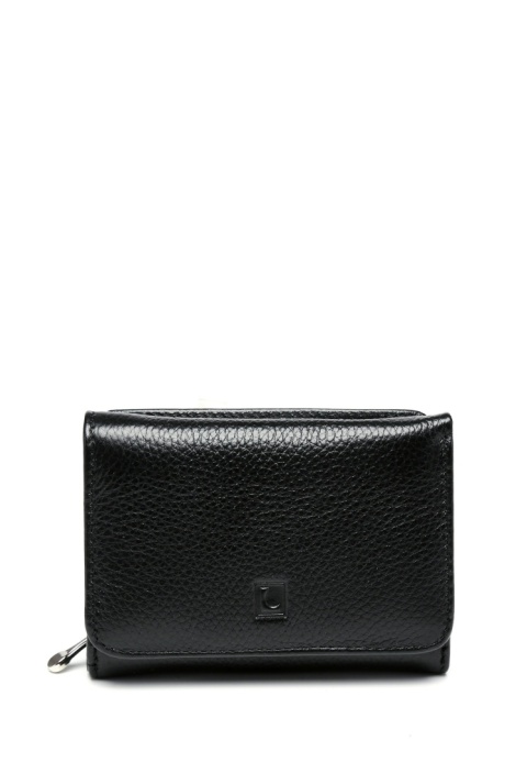 Portfel damski LUIGISANTO L043 czarny matowy
